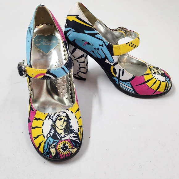 Hot Chocolate Design Mary & Jesus Mary Jane Heels - Picture 3 of 8